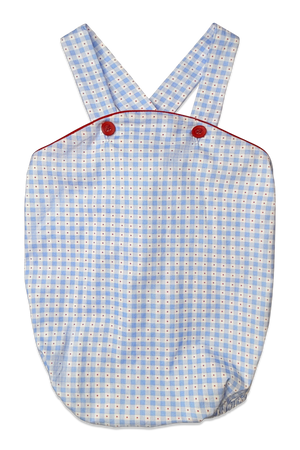 Patriotic Plaid Cross Back Bubble