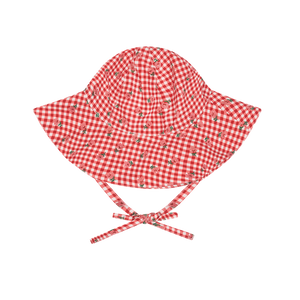 Baby Floral Gingham Sun Hat