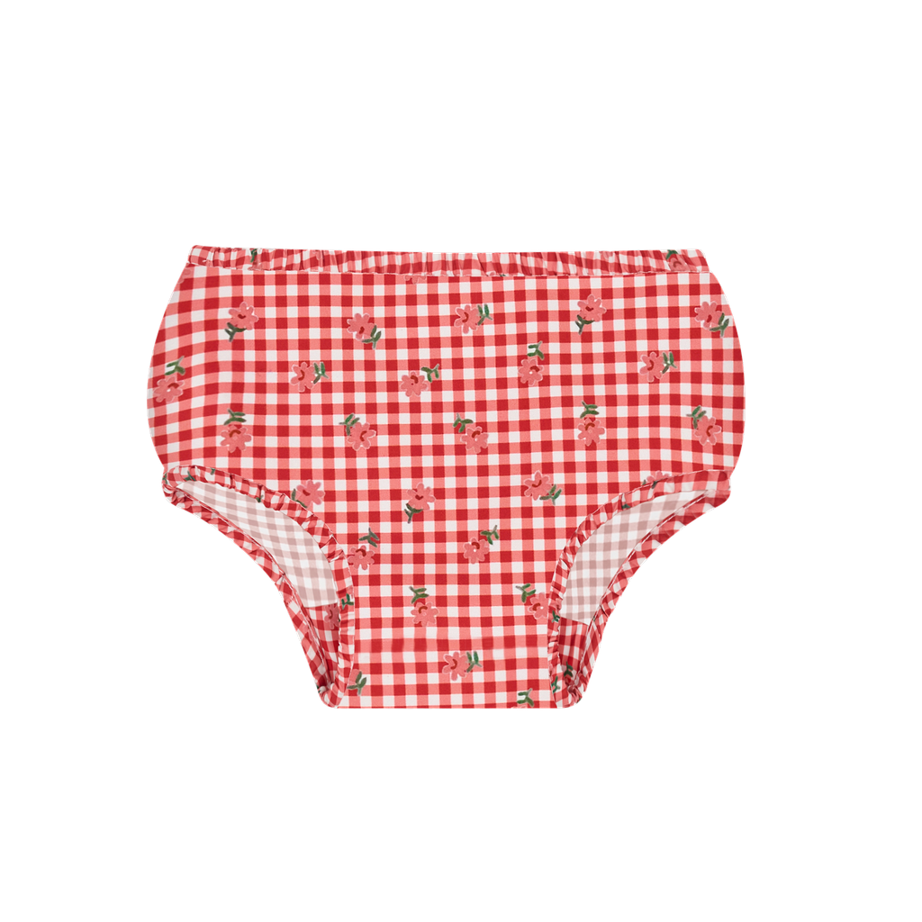 Baby Floral Gingham Diaper Cover