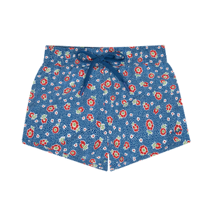 Boys Navy Floral Boardie