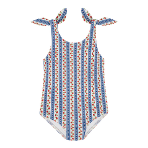 Girls Strawberry Fields Tie Knot One Piece