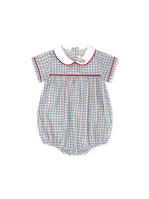 Primary Plaid Car Emb Covington Bubble