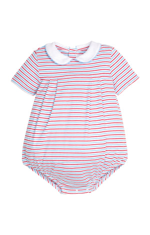 Primary Stripe Pleated Peter Pan Bubble