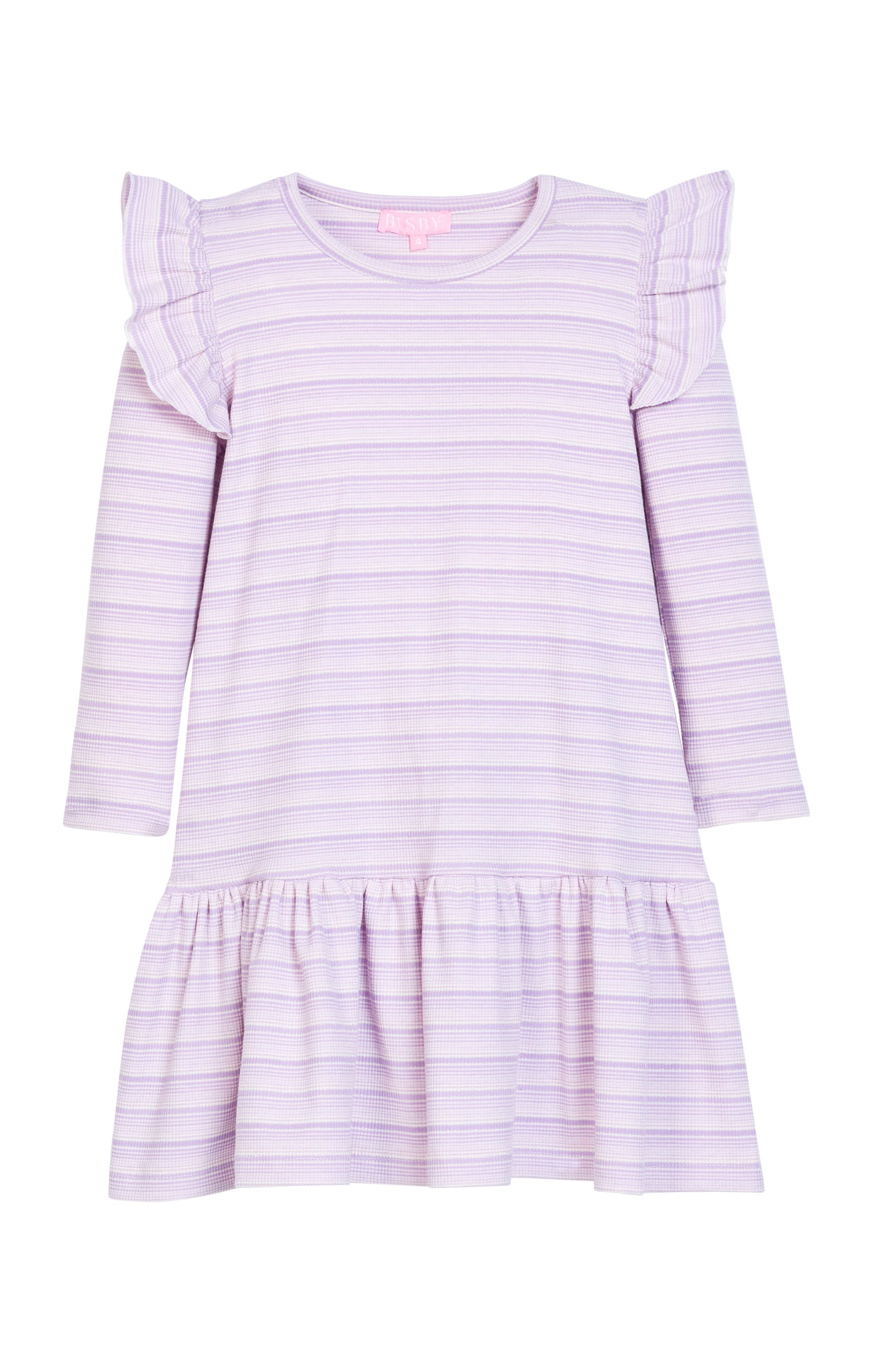 Lavender Sparkle Stripe Sadie T-Shirt Dress