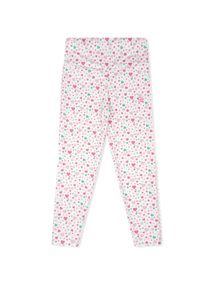 Cotton Candy Crush w/ Cotton Candy Pink Ric Rac Abigail Highwaist Legging