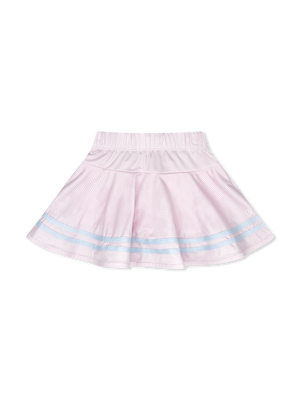 Cotton Candy Pink Minigingham w/ Cotton Candy Blue Minigingham Stripe Callie Skort