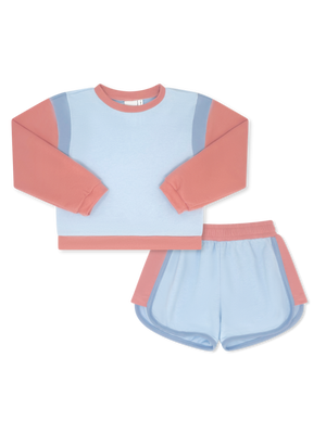 Lake Blue Knit, Pembroke Pink Ellie Everyday Set