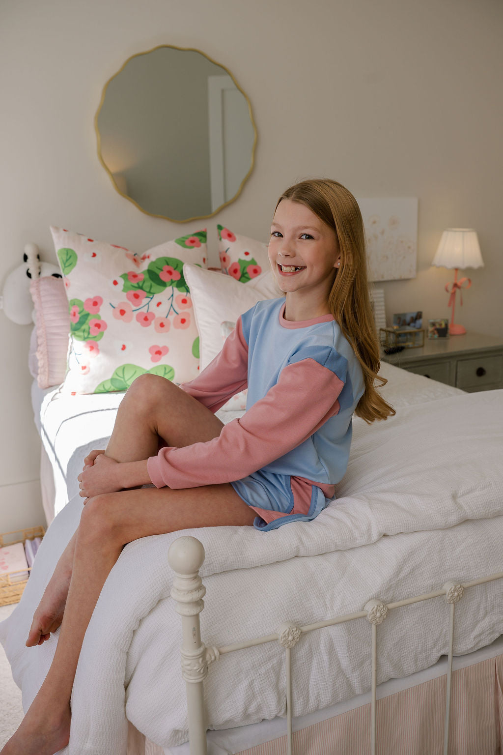 Lake Blue Knit, Pembroke Pink Ellie Everyday Set