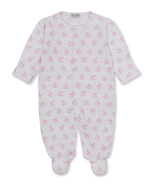 Pink Gingham Rockers Footie