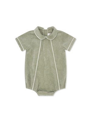 Sweetgrass Corduroy w/ White Piping Adam Bubble