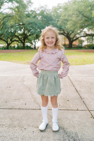 Sweetgrass Corduroy Susie Scallop Skirt