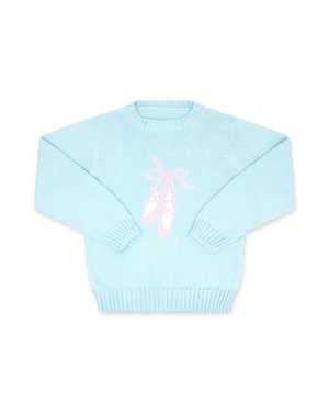 Blue/Pink Ballet Slipper Cozy Up Sweater