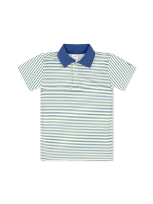 Pistachio Green Stripe Parker Polo