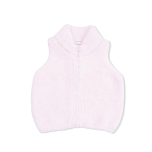 Baby Pink Chenille Vest