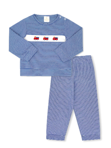 Royal Ministripe Firetruck Emb Bayou Play Set