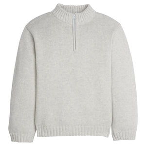 Gray Quarter Zip Sweater