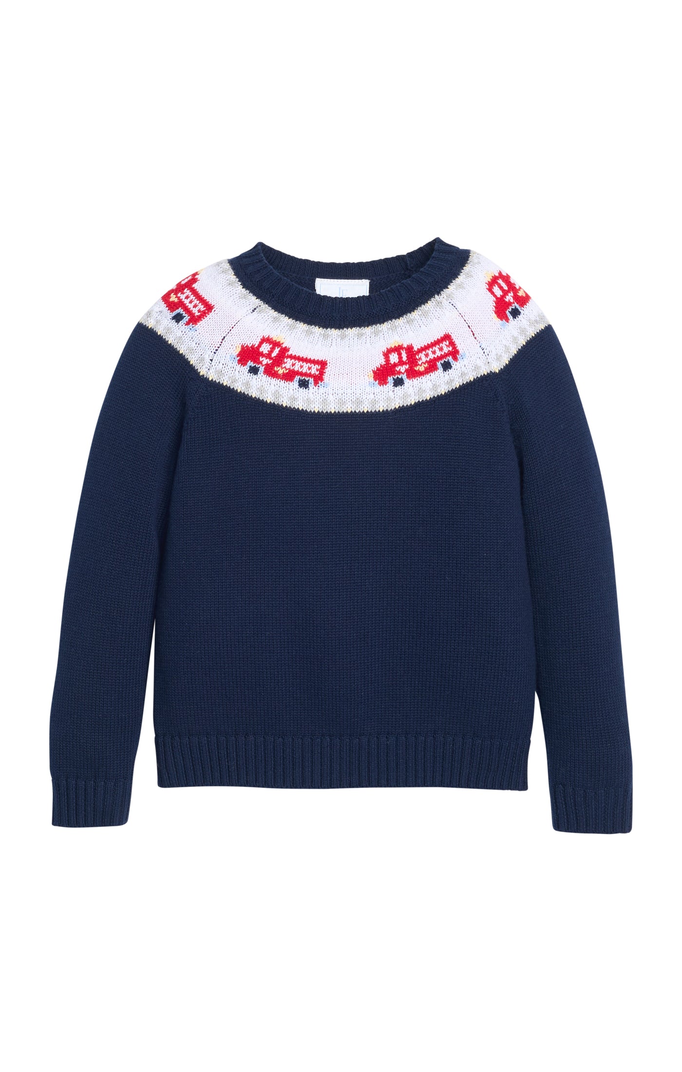Fire Truck Fair Isle Sweater
