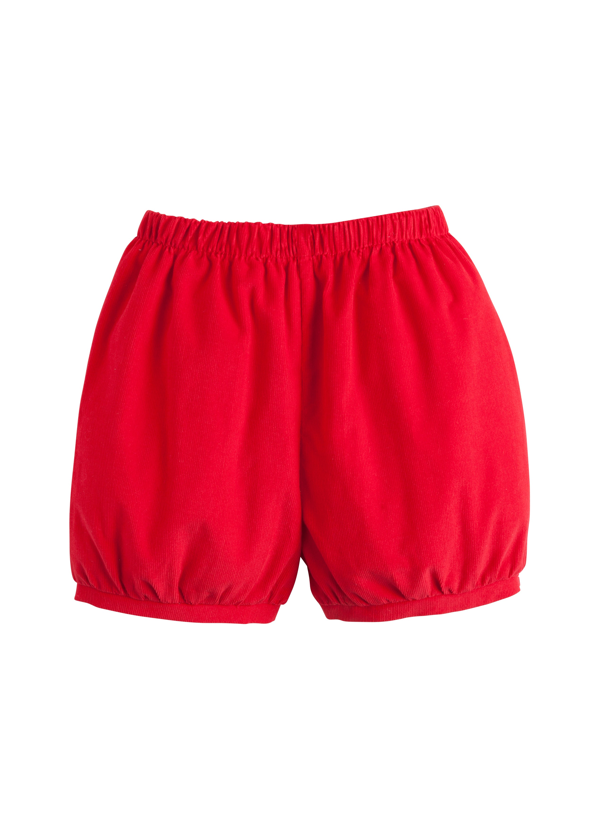 Red Corduroy Banded Short