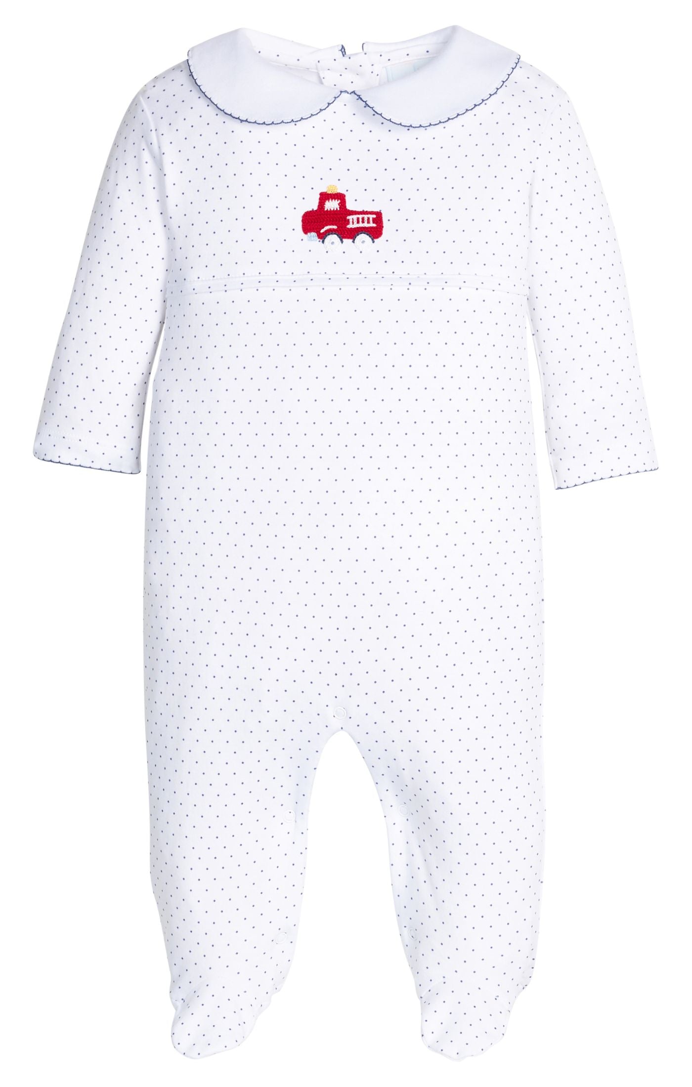 Fire Truck Crochet Footie