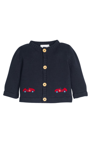 Race Cars Crochet Cardigan