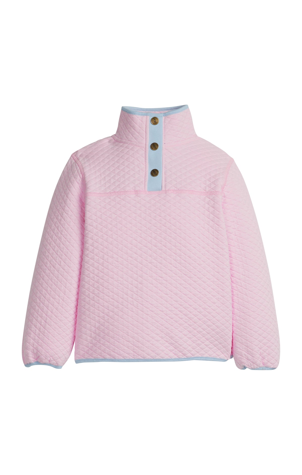 Light Pink/Light Blue Classic Quilted Pullover