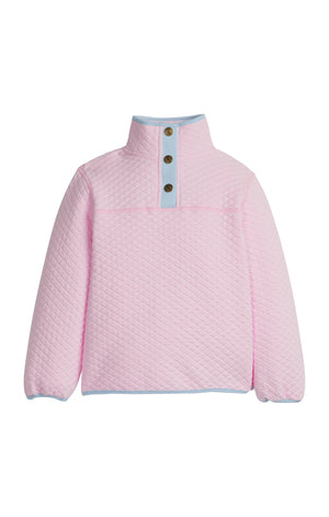 Light Pink/Light Blue Classic Quilted Pullover