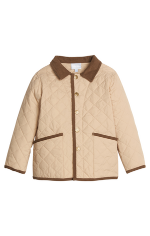 Khaki Classic Quilted Jacket
