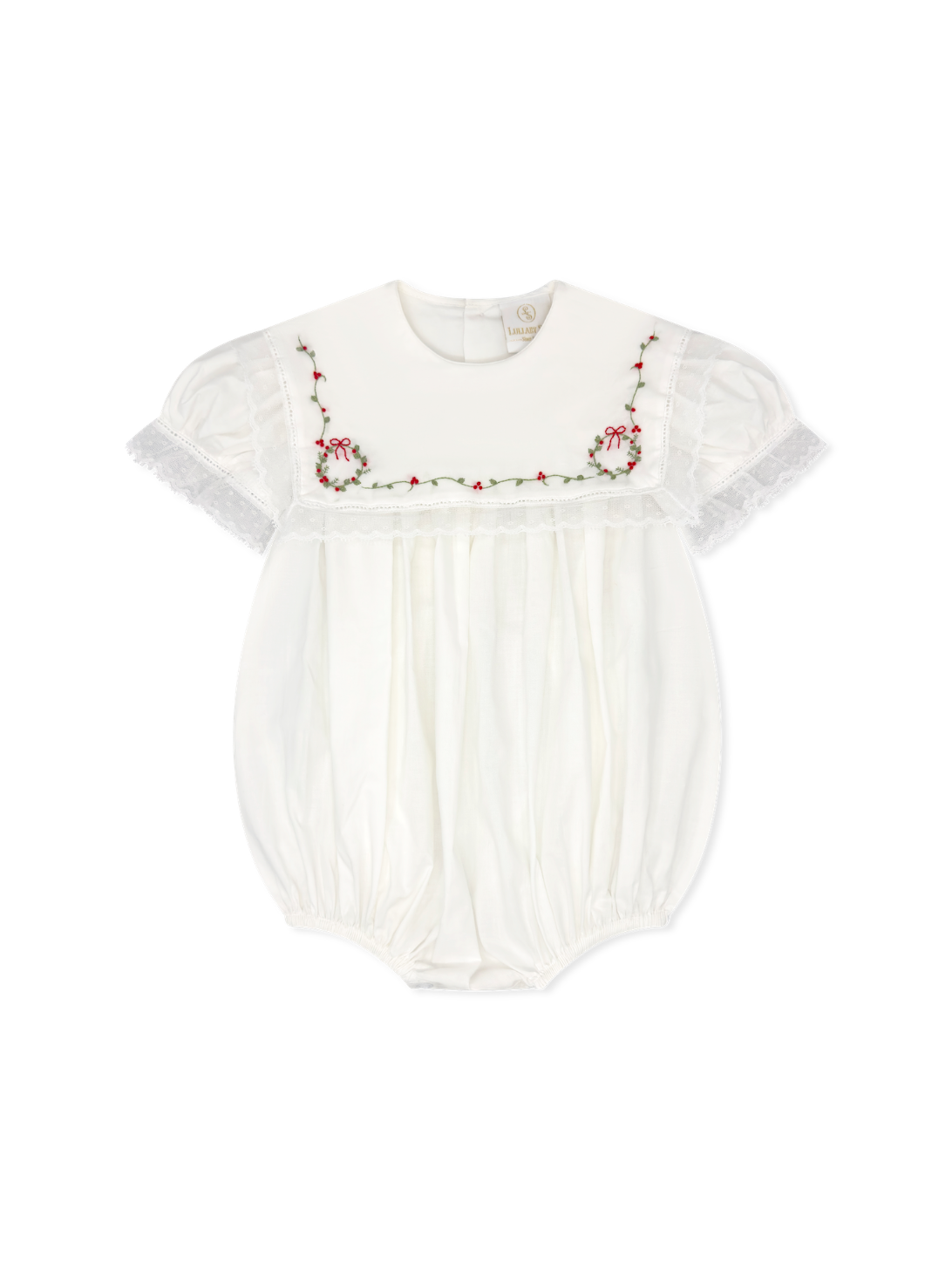 White Batiste & Lace Wreath Hope Chest Bubble