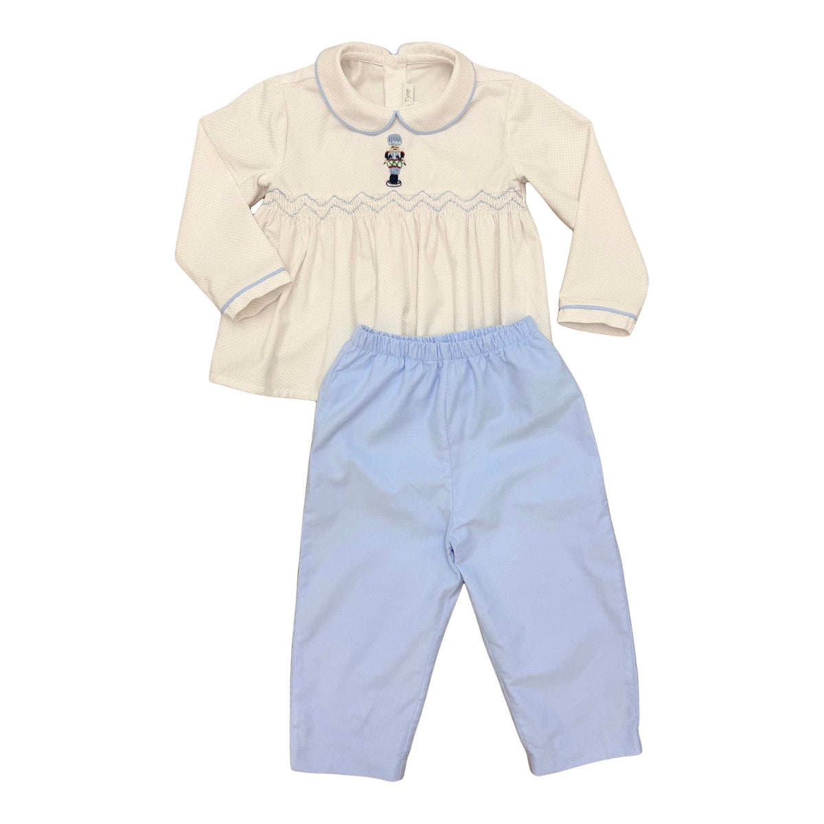 Blue Dot Cord w/ Nutcracker Duncan Pant Set