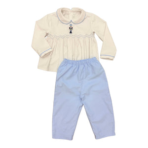 Blue Dot Cord w/ Nutcracker Duncan Pant Set