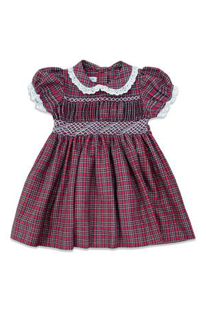 Holiday Plaid Smocked Polly Dress