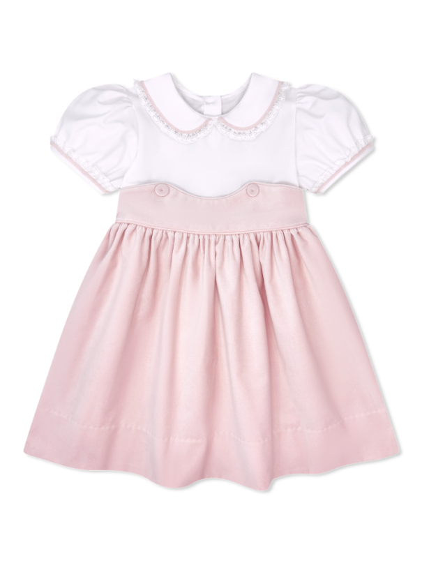 Petite Pink Velvet Sundays Best Dress