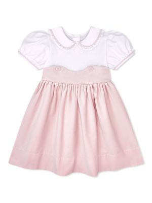 Petite Pink Velvet Sundays Best Dress