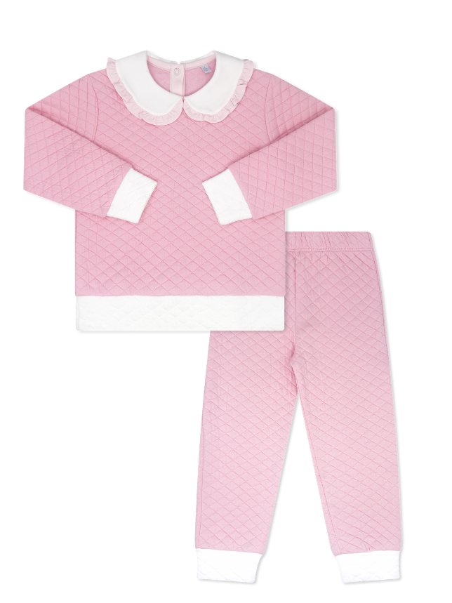Petal Pink Quilted Cooper Playsuit