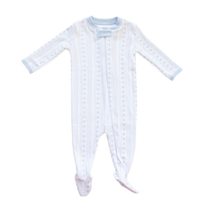 Blue Starlight Stripes Footie