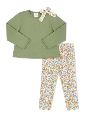 Madeline Legging Set - Saybrook Sage w Hearthside Floral (Kid)
