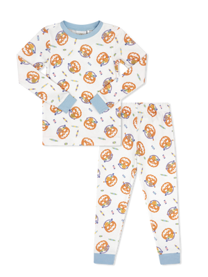 Sweet Pea PJ Set - Boo to You w Blue (Toddler)