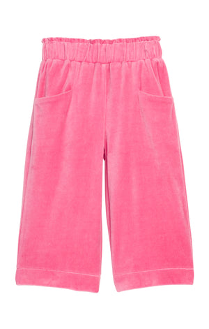 Cropped Palazzo Pants - Tulip Velour (Kid)