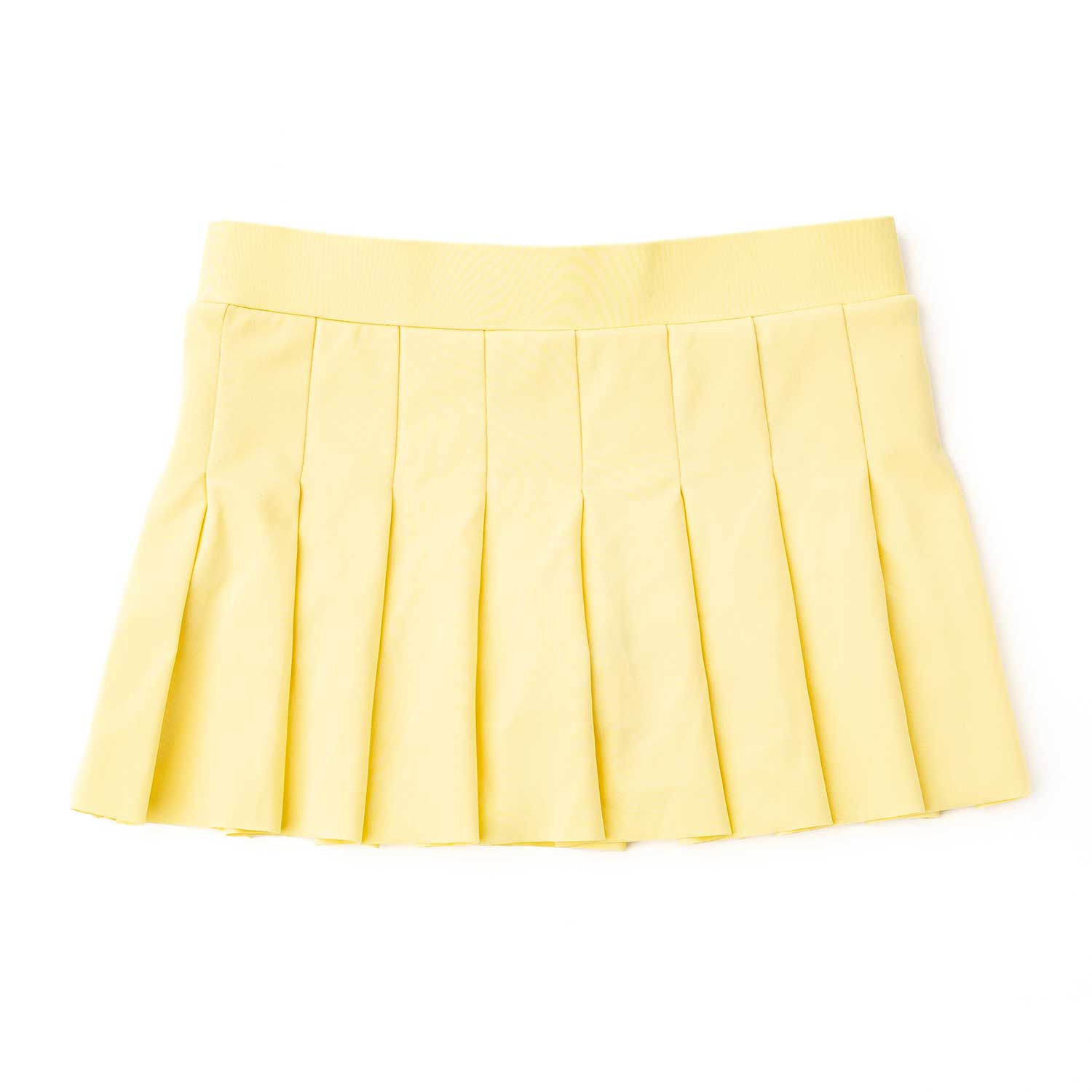 Butter Yellow Pleated Active Skirt