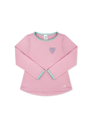Bridget Top Long Sleeve - Cotton Candy Pink, Cool Mint, Heart (Toddler)