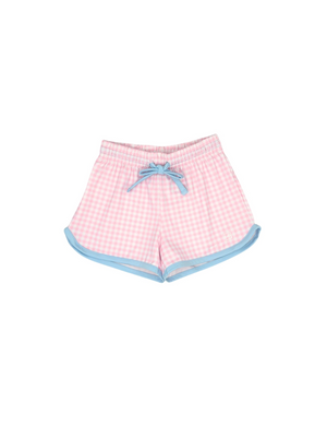 Emily Short - Cotton Candy Pink Check, Cotton Candy Blue (Big Kid)