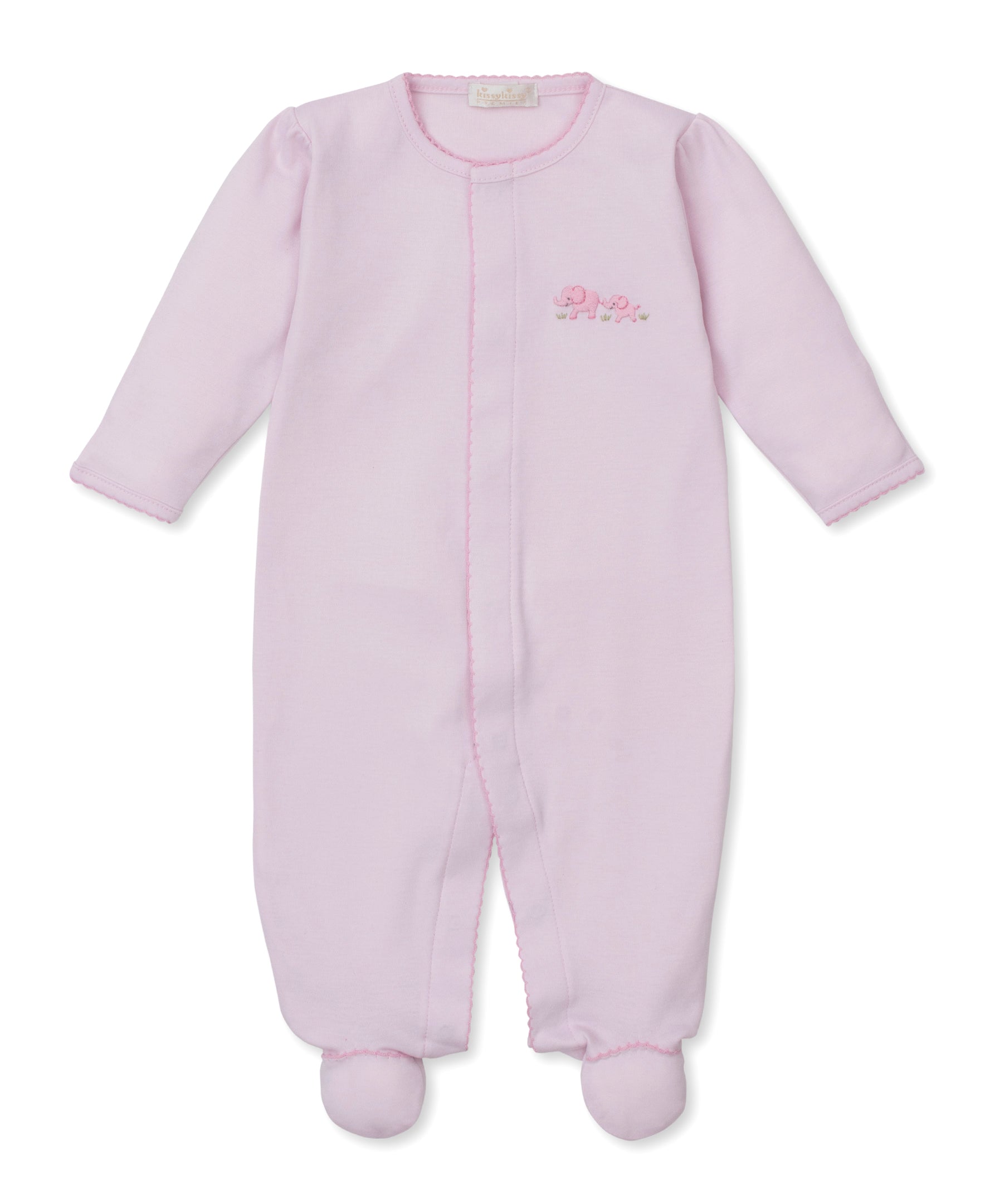 Pink Elephant Emb Footie