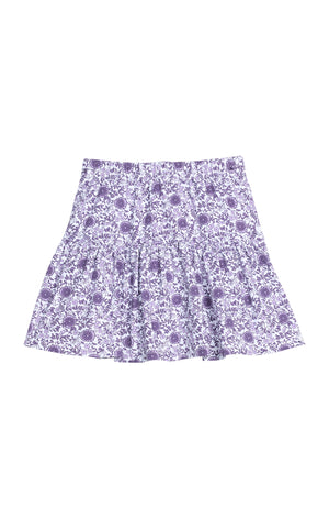 Sally Skort - Lavender Vine Floral (Big Kid)