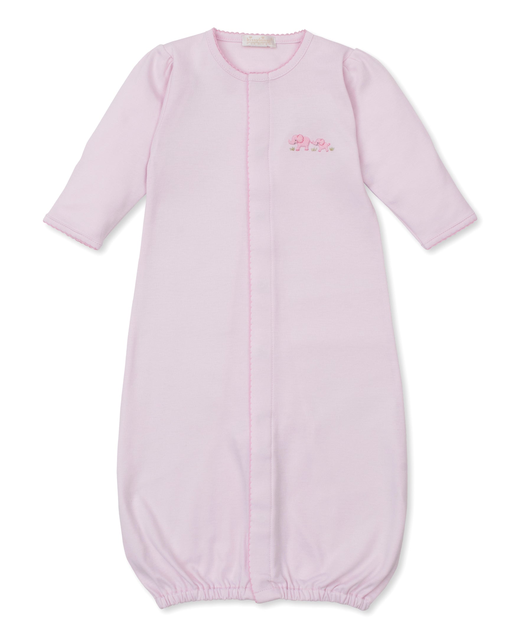 Pink Elephant Emb Conv Gown