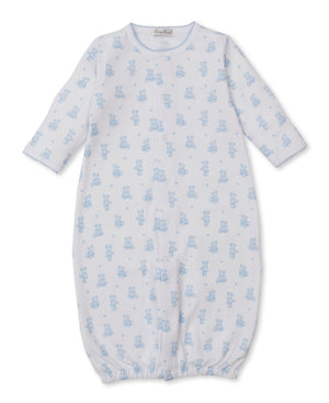 Blue Teddy Bear Time Print Conv Gown