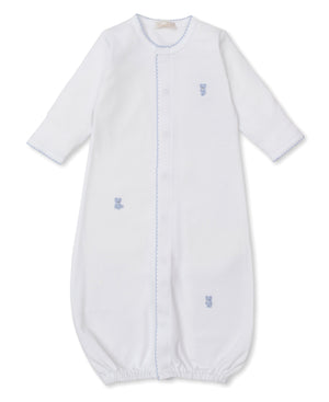 White/Blue Teddy Bear Time Conv Gown