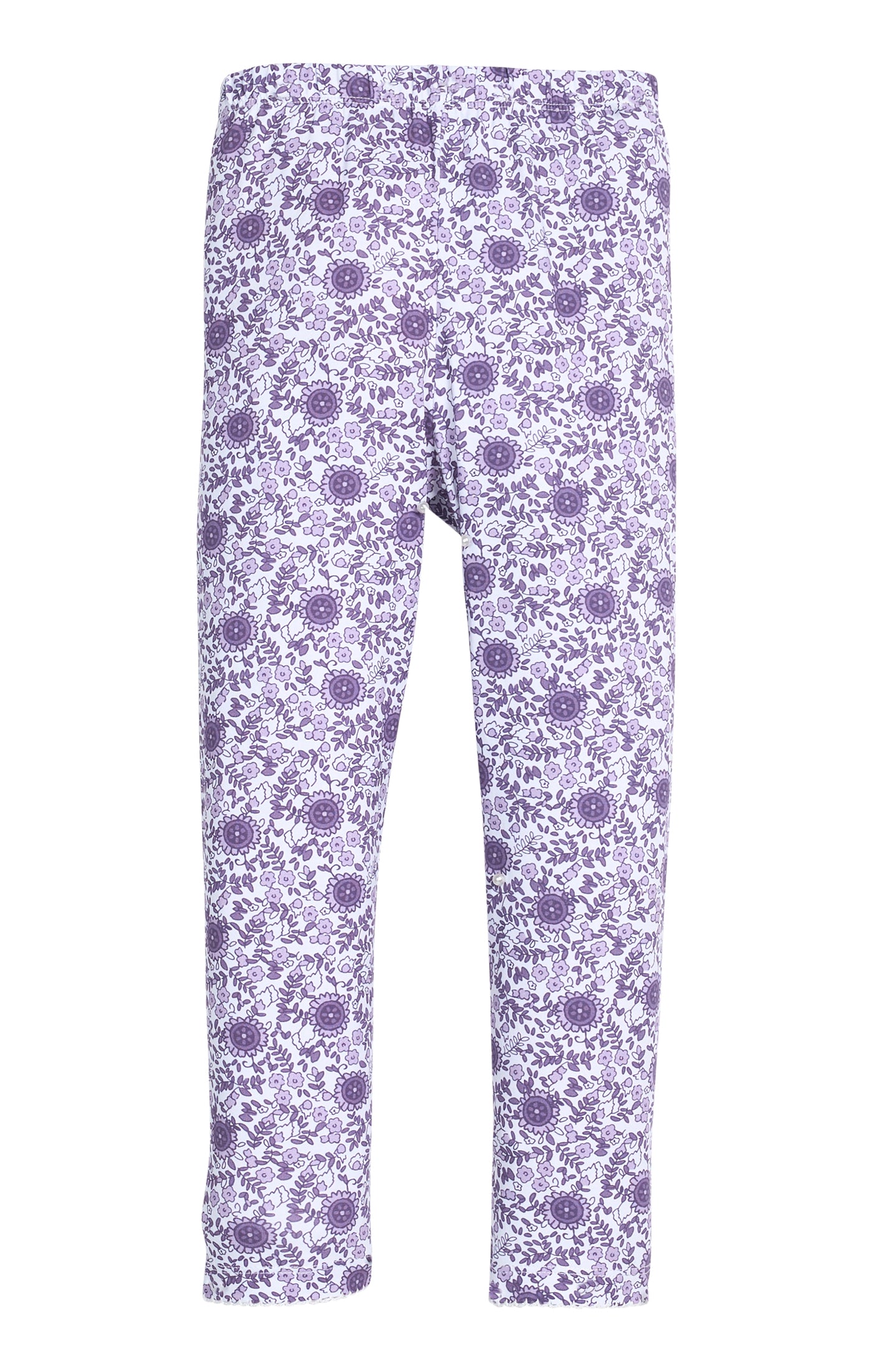 Leggings - Lavender Vine Floral (Big Kid)