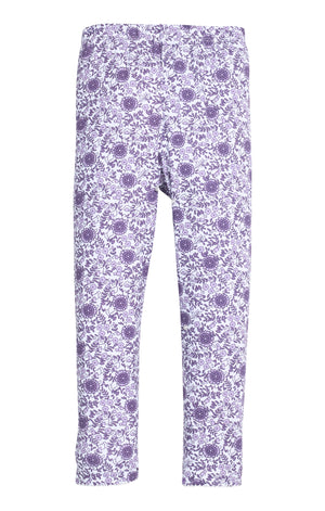 Leggings - Lavender Vine Floral (Big Kid)