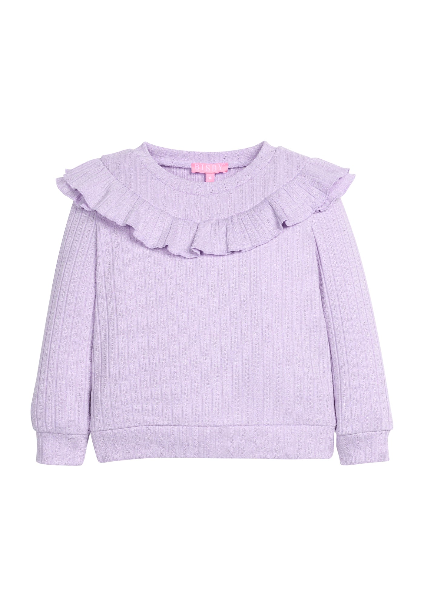 Jody Top - Lilac Cableknit (Big Kid)