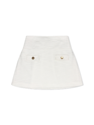 Proper Cream Tweed Jackie Skirt